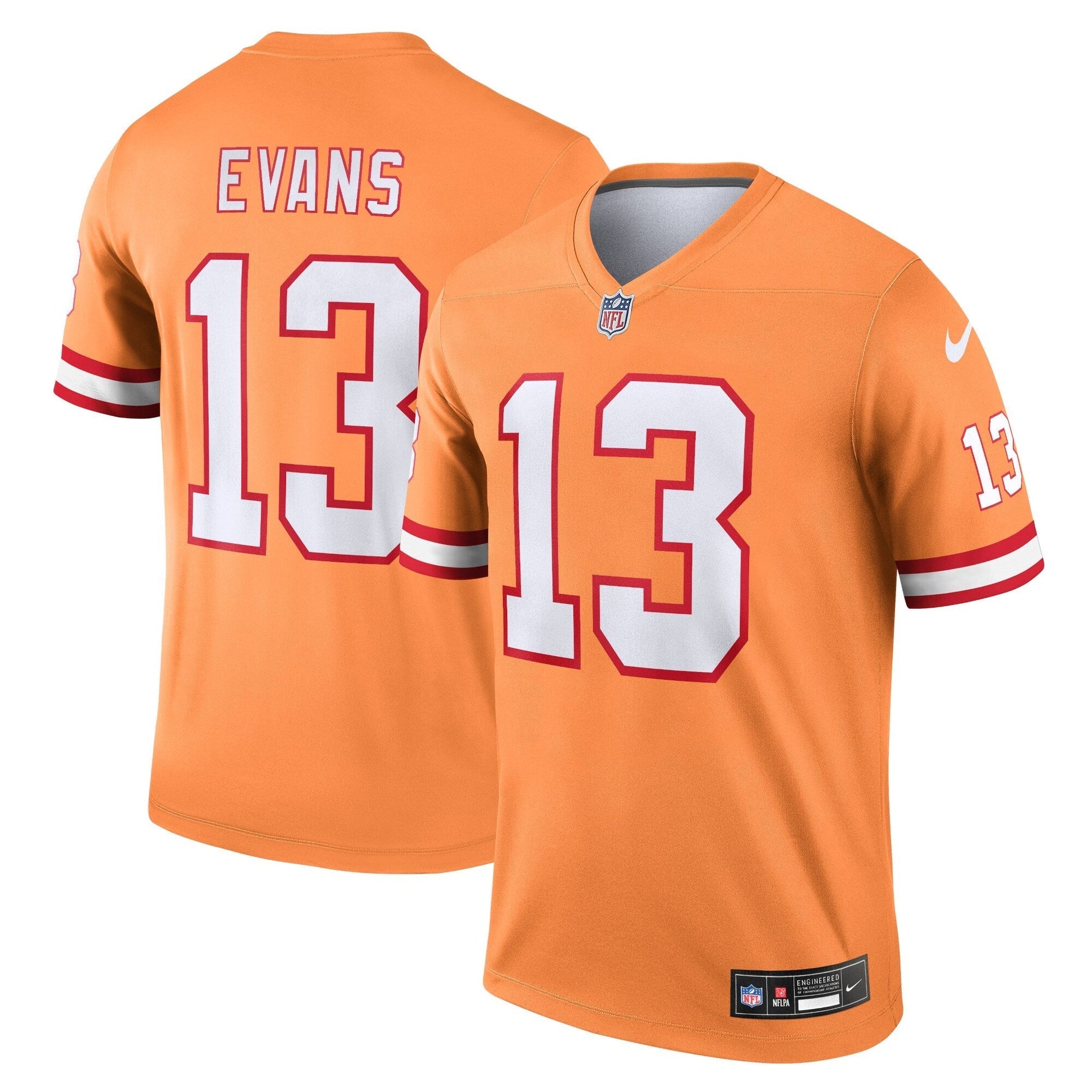 Tampa Bay Buccaneers Mike Evans Orange Legend Player Performance Top football jersey product view 1