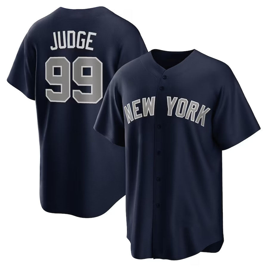 New York Yankees #99 Aaron Judge Alternate Replica Player Name Jersey - Navy Stitches Baseball Jerseys baseball jersey product view 1