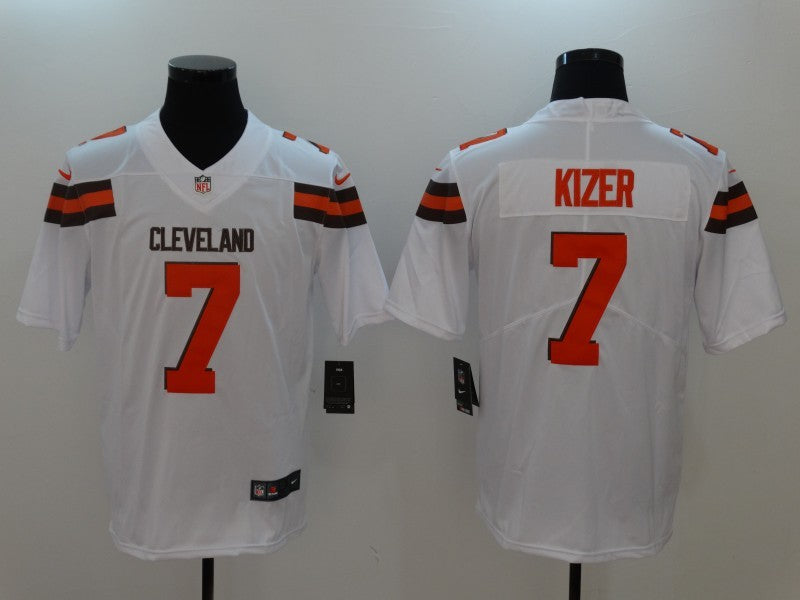 Men's Cleveland Browns DeShone Kizer #7 White Game Jersey1 football jersey product view 1