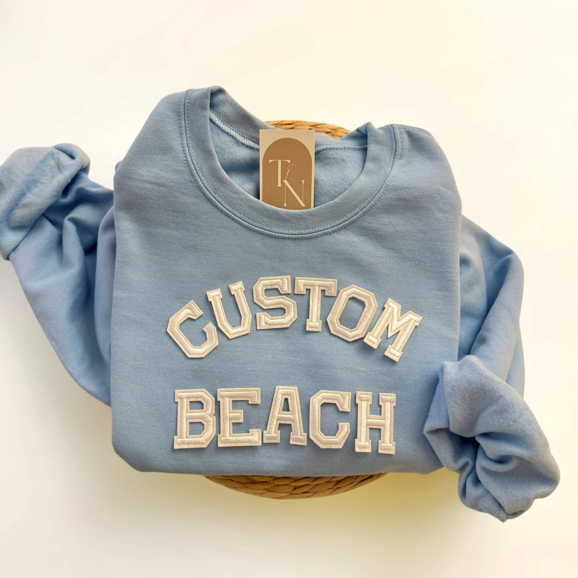 Personalized Beach Crewneck Sweatshirt, Custom Sweatshirts Unisex T-shirt, Sweatshirt, Hoodie, Long Sleeve Tee - T-Shirt, Sweatshirt, Hoodie