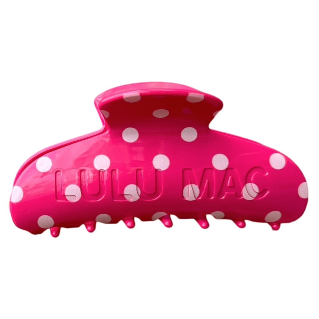 Lulu Mac Hair Clips LM-HR-1001-Hot Pink/White Dot Unisex T-shirt, Sweatshirt, Hoodie, Long Sleeve Tee - T-Shirt, Sweatshirt, Hoodie