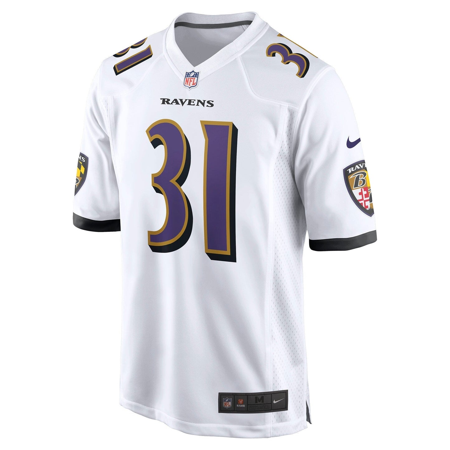 Jamal Lewis Baltimore Ravens Retired Game Jersey - White football jersey product view 2