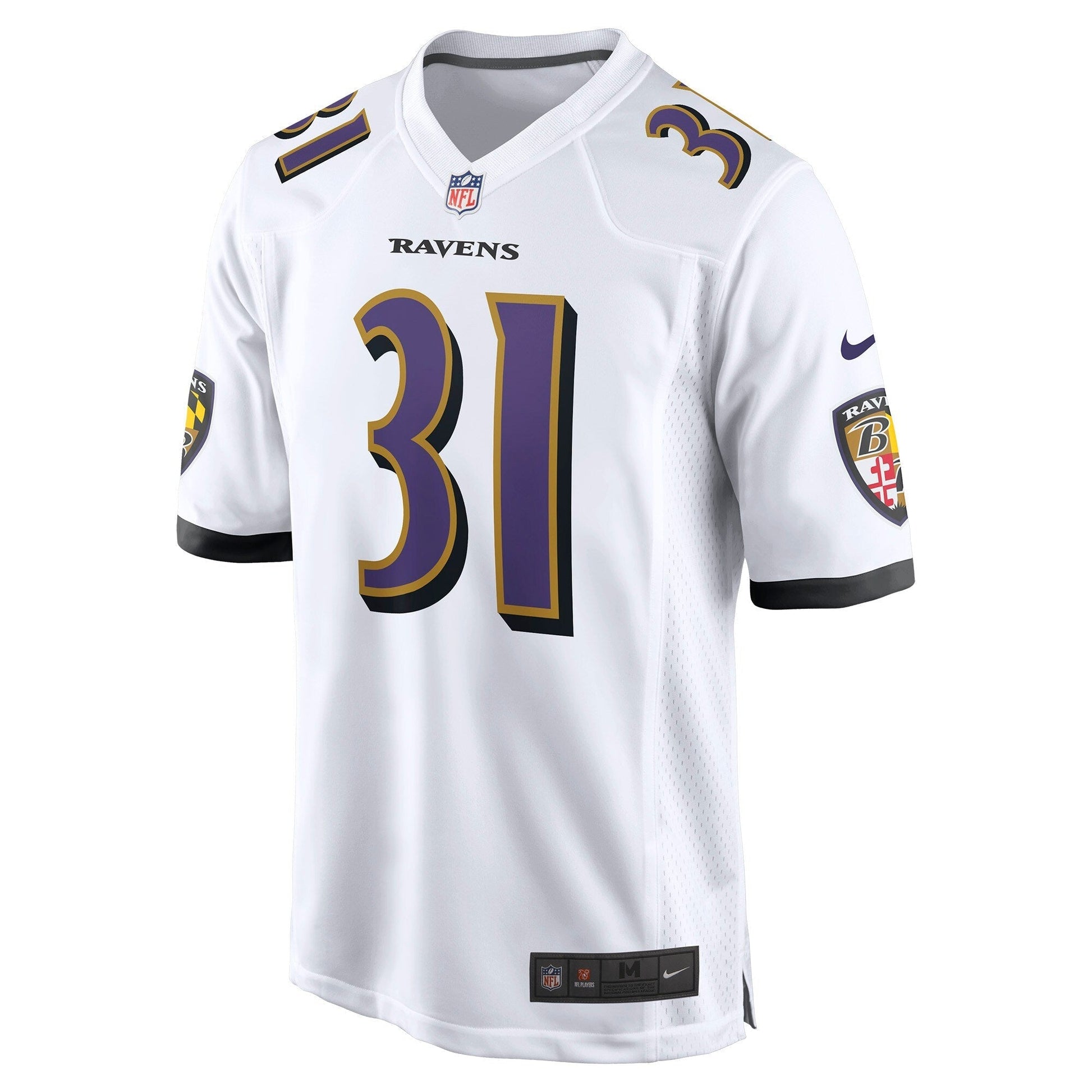 Jamal Lewis Baltimore Ravens Retired Game Jersey - White football jersey product view 2