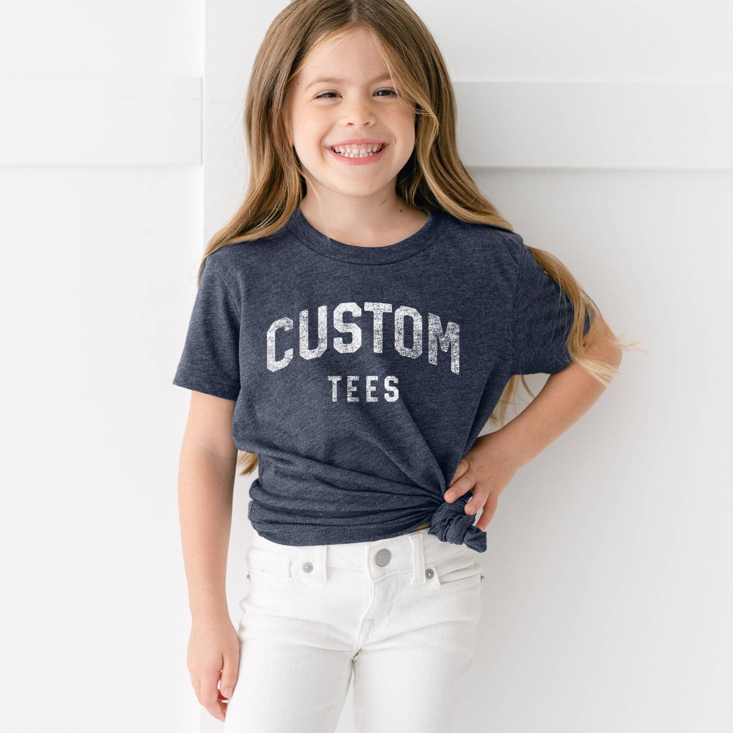 Custom Heather Youth Tees with Your Name Location or Logo Unisex T-shirt, Sweatshirt, Hoodie, Long Sleeve Tee - T-Shirt, Sweatshirt, Hoodie