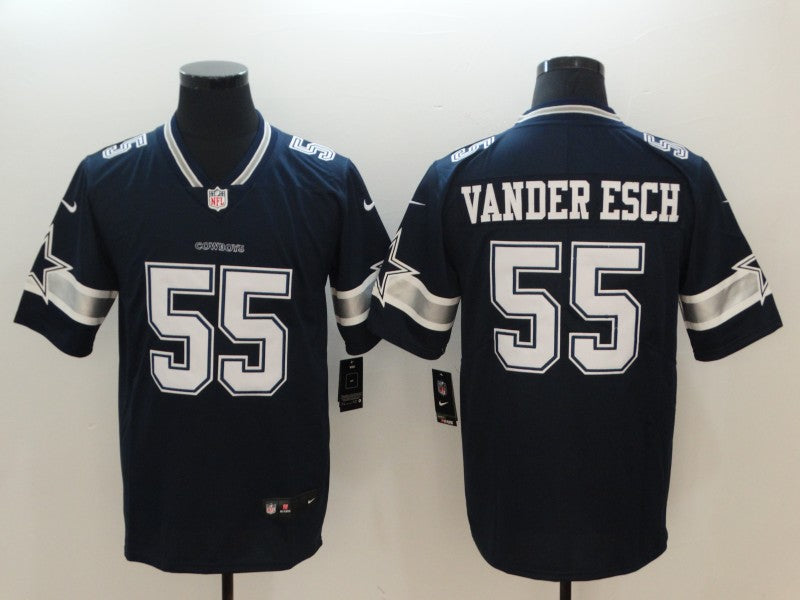 Men's Dallas Cowboys Leighton Vander Esch Navy Game Player Jersey football jersey product view 1