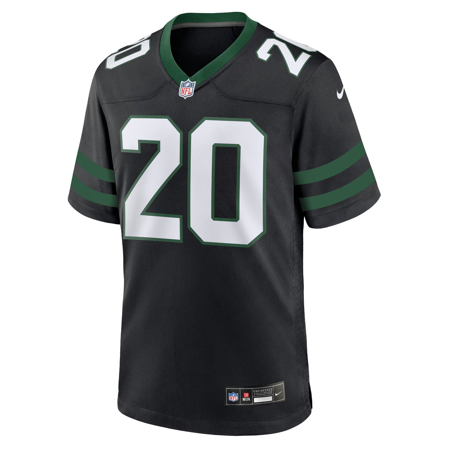 New York Jets Breece Hall Legacy Black Alternate Game Jersey football jersey product view 1