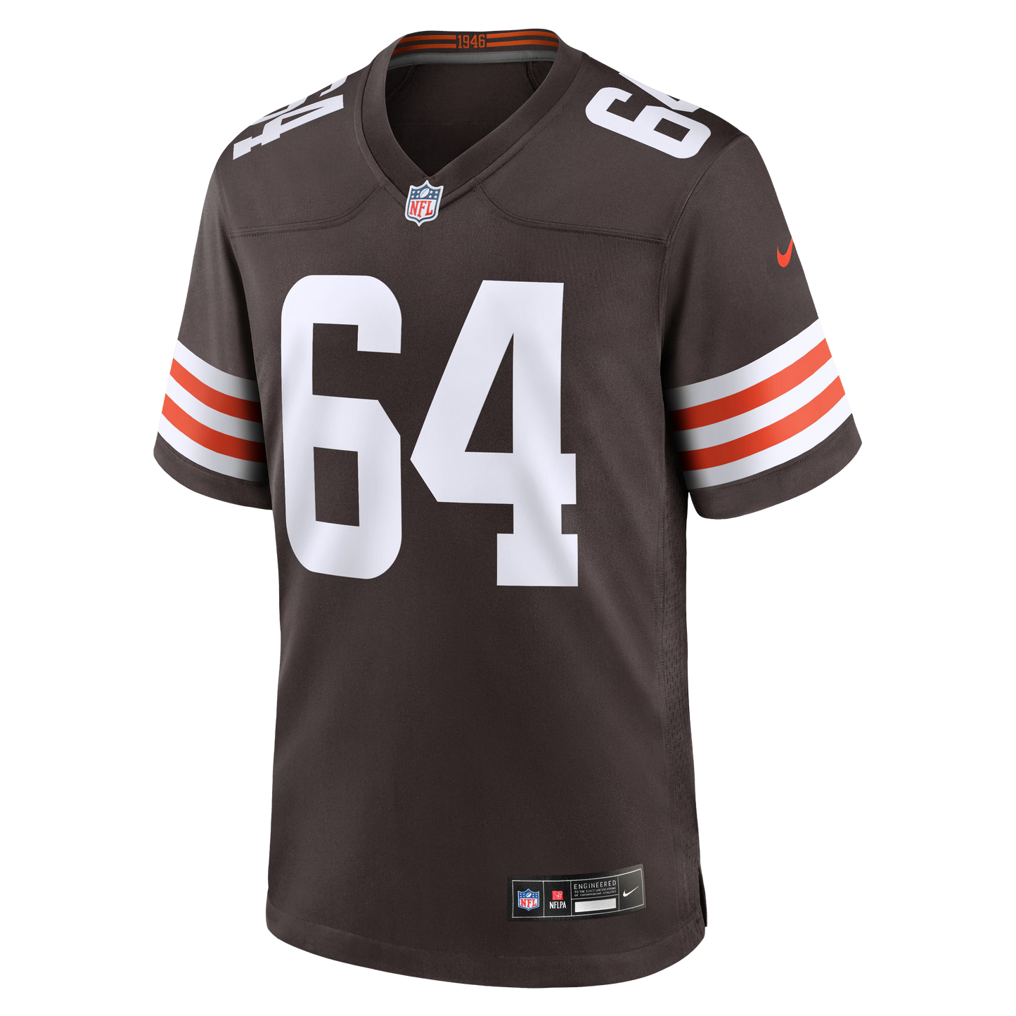 Cleveland Browns Thayer Munford Brown Team Game Jersey football jersey product view 1