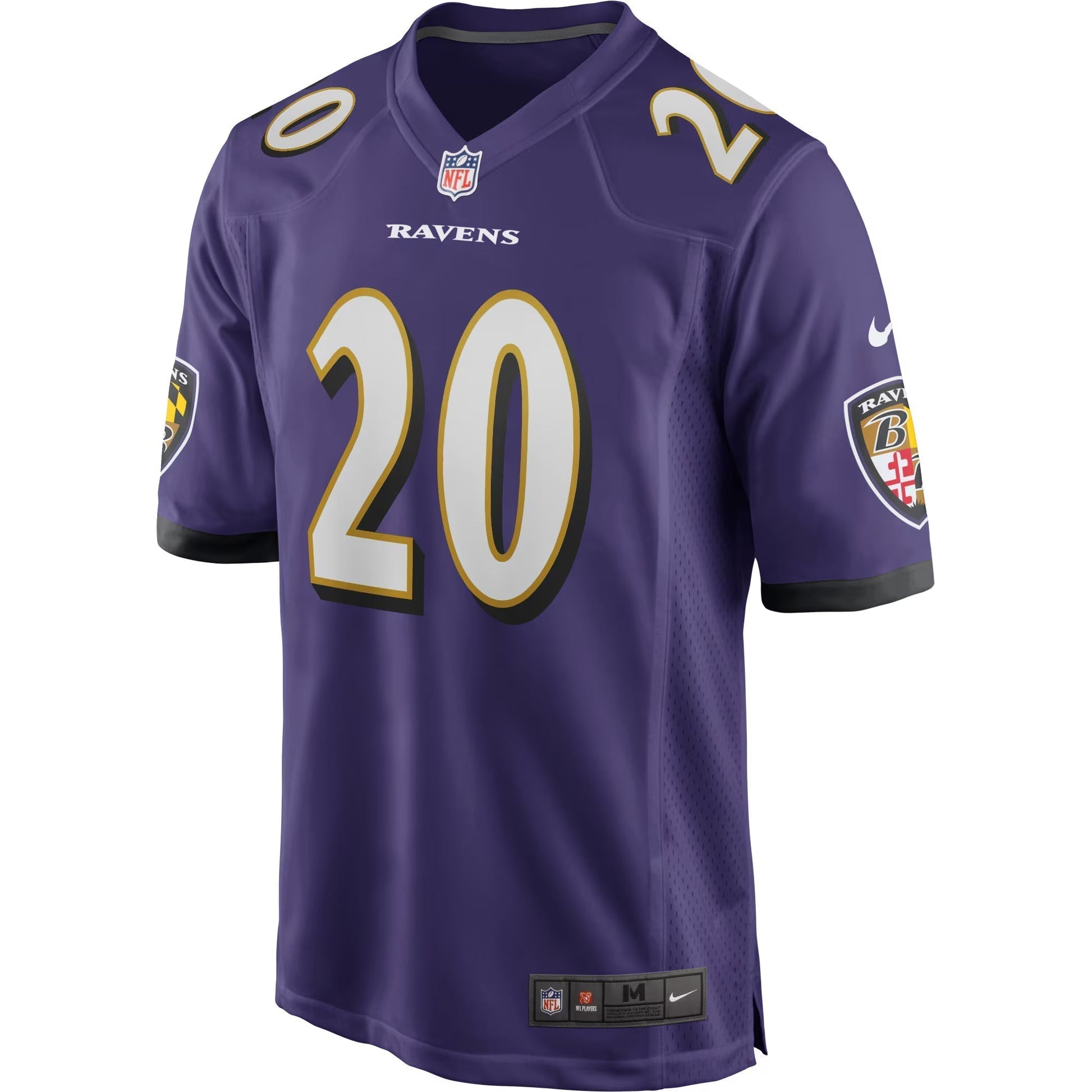 Baltimore Ravens Ed Reed Purple Game Retired Player Jersey football jersey product view 2