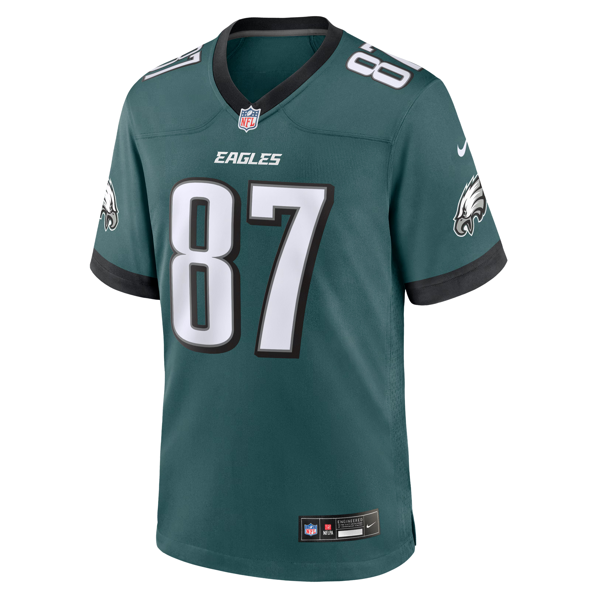 Philadelphia Eagles Xavier Gipson Midnight Green Team Game Jersey football jersey product view 1