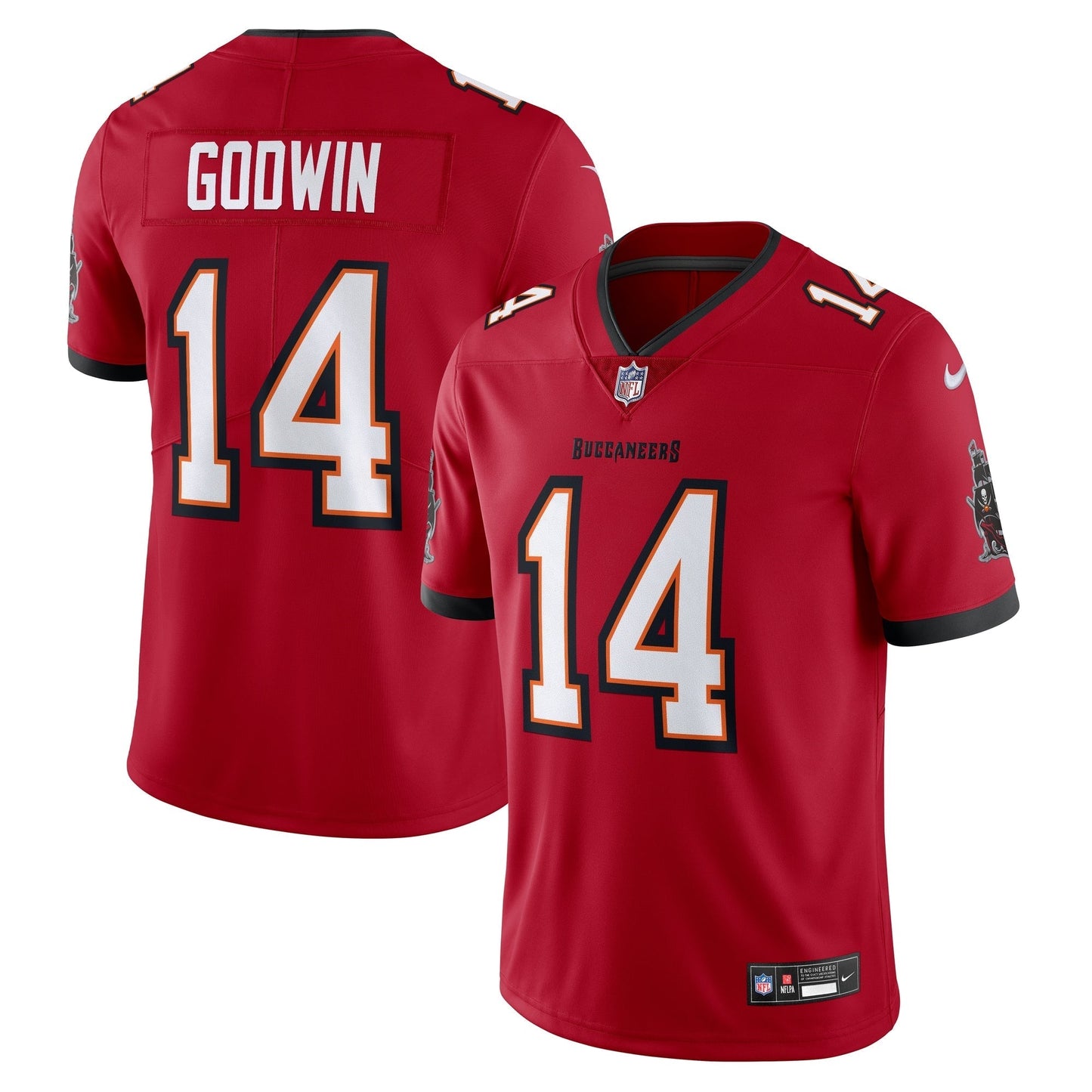 Tampa Bay Buccaneers Chris Godwin Red Vapor Untouchable Limited Jersey football jersey product view 1