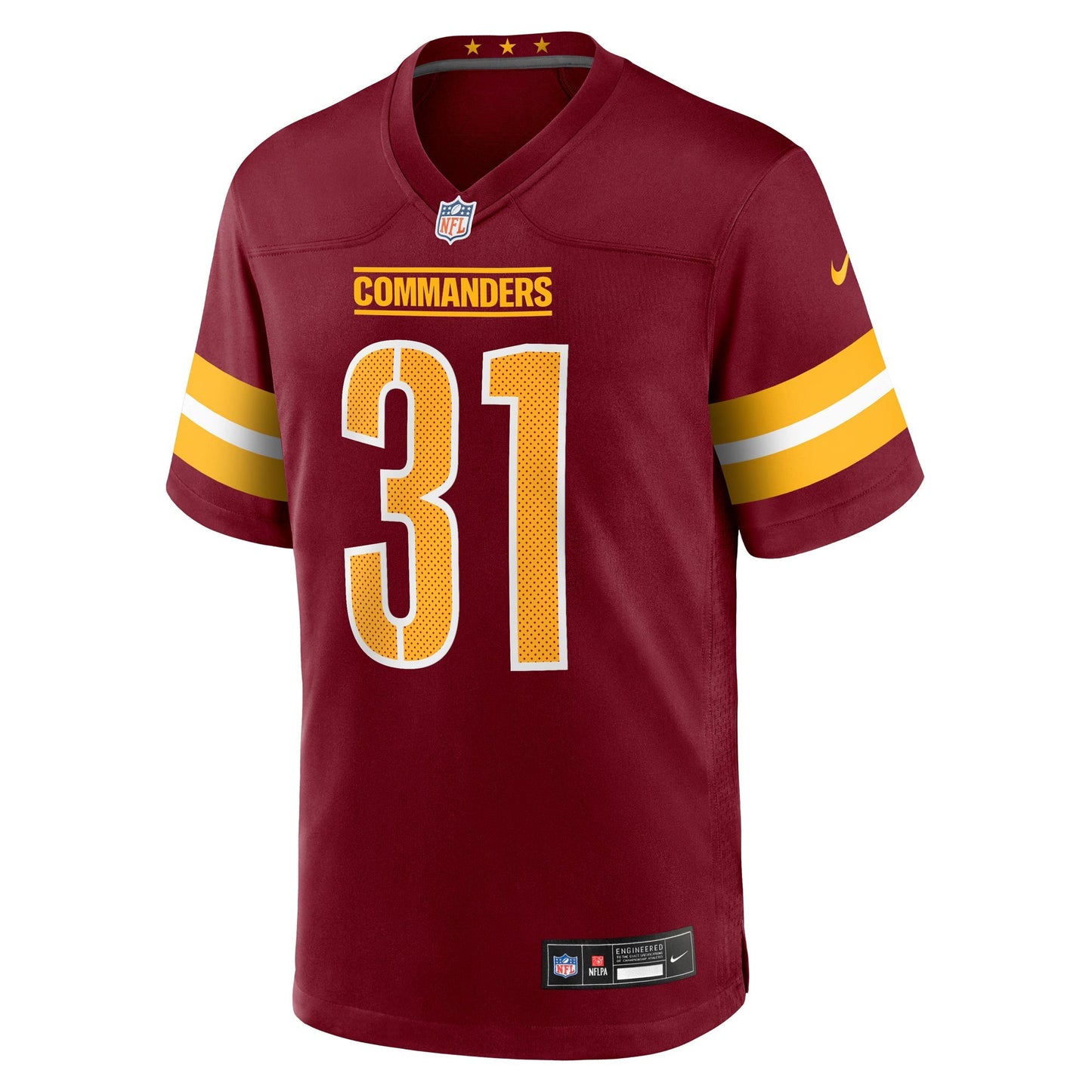 Washington Commanders Jonathan Jones Burgundy Team Game Jersey football jersey product view 2