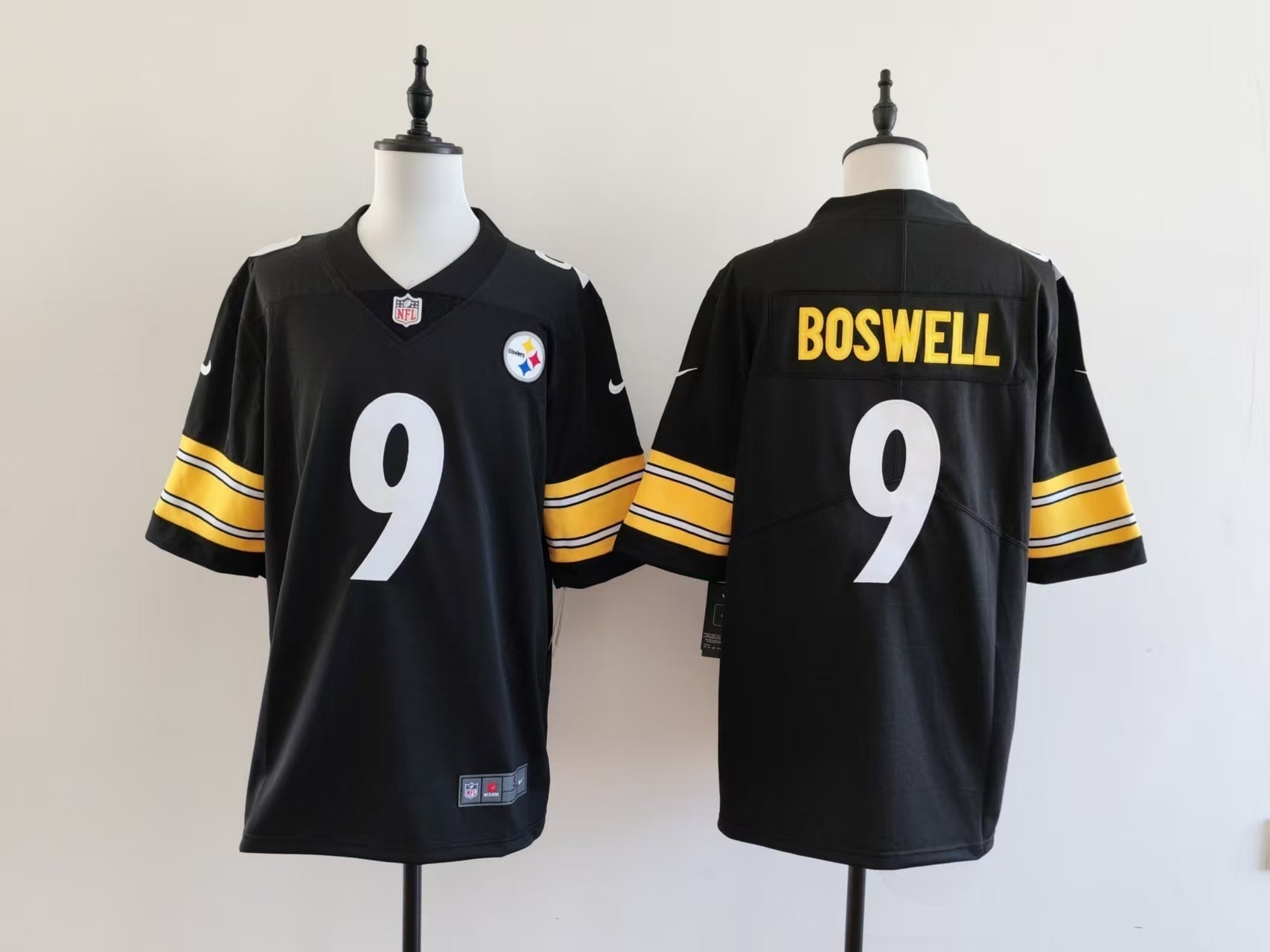 Men's Pittsburgh Steelers Chris Boswell Jersey - Black football jersey product view 1
