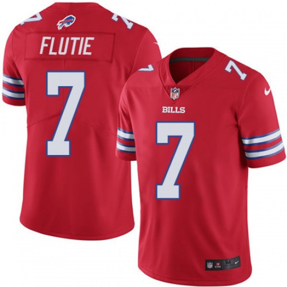 Men's Buffalo Bills #7 Doug Flutie Red Vapor Untouchable Limited Stitched NFL Jersey football jersey product view 1