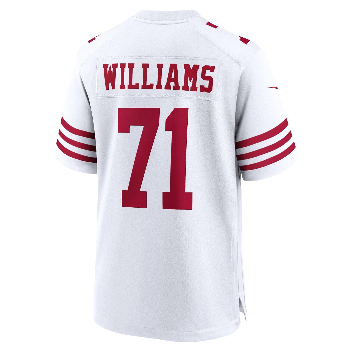 Trent Williams San Francisco 49ers Game Jersey - White football jersey product view 3