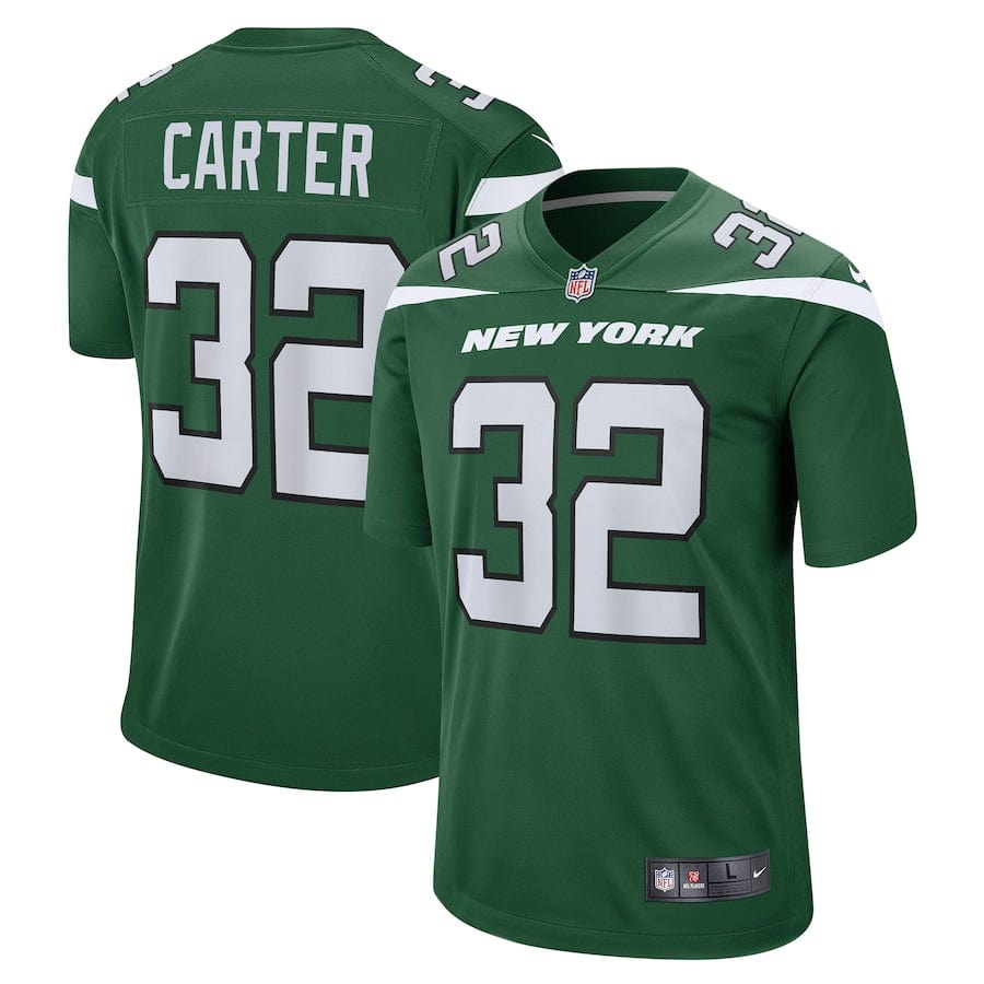 Michael Carter New York Jets Jersey football jersey product view 1