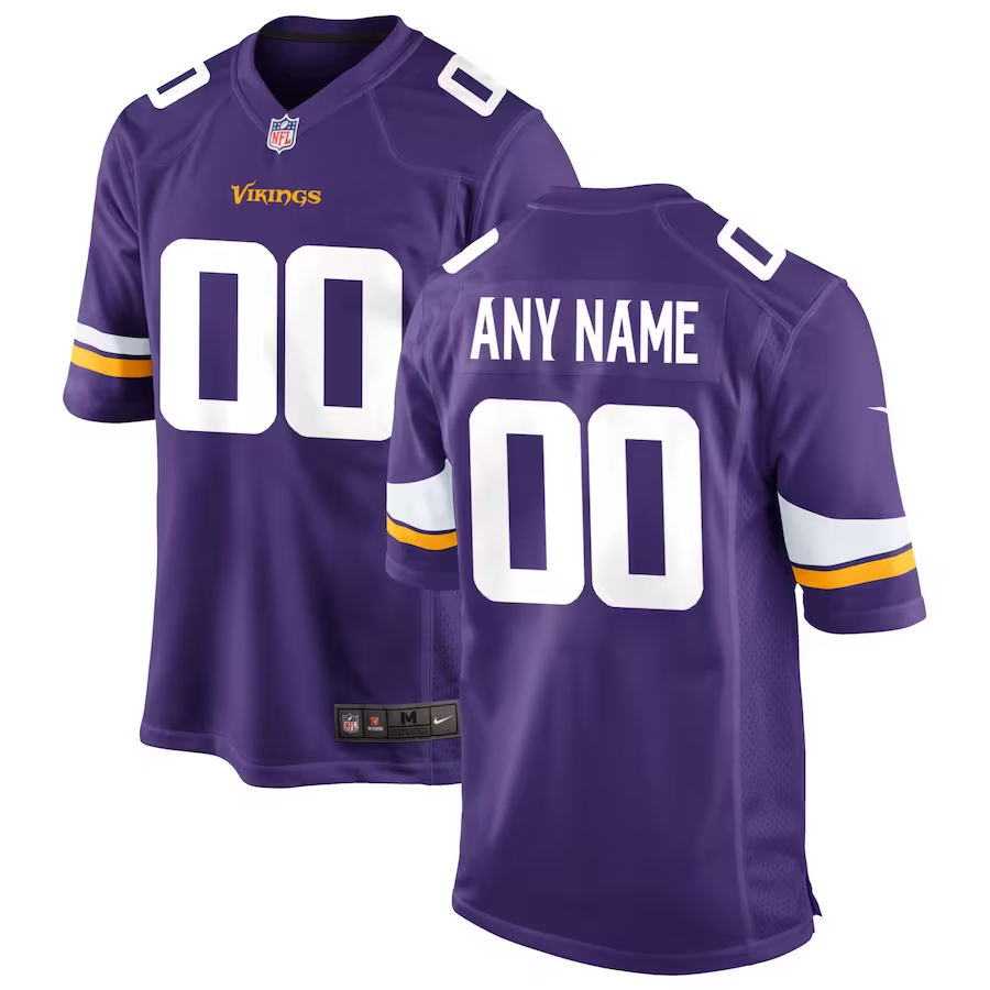 Custom Minnesota Vikings Jersey football jersey product view 1
