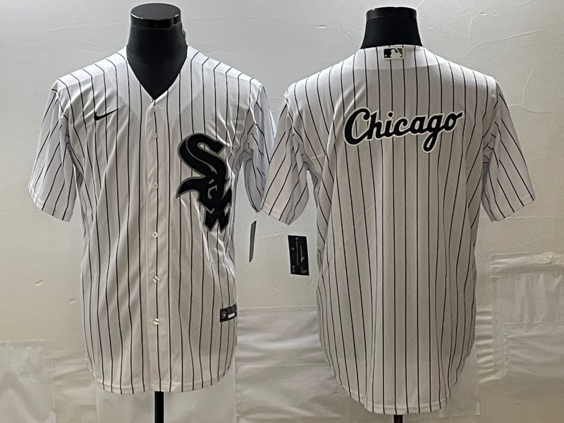 Men's Chicago White Sox White Home Replica Game Jersey baseball jersey product view 1