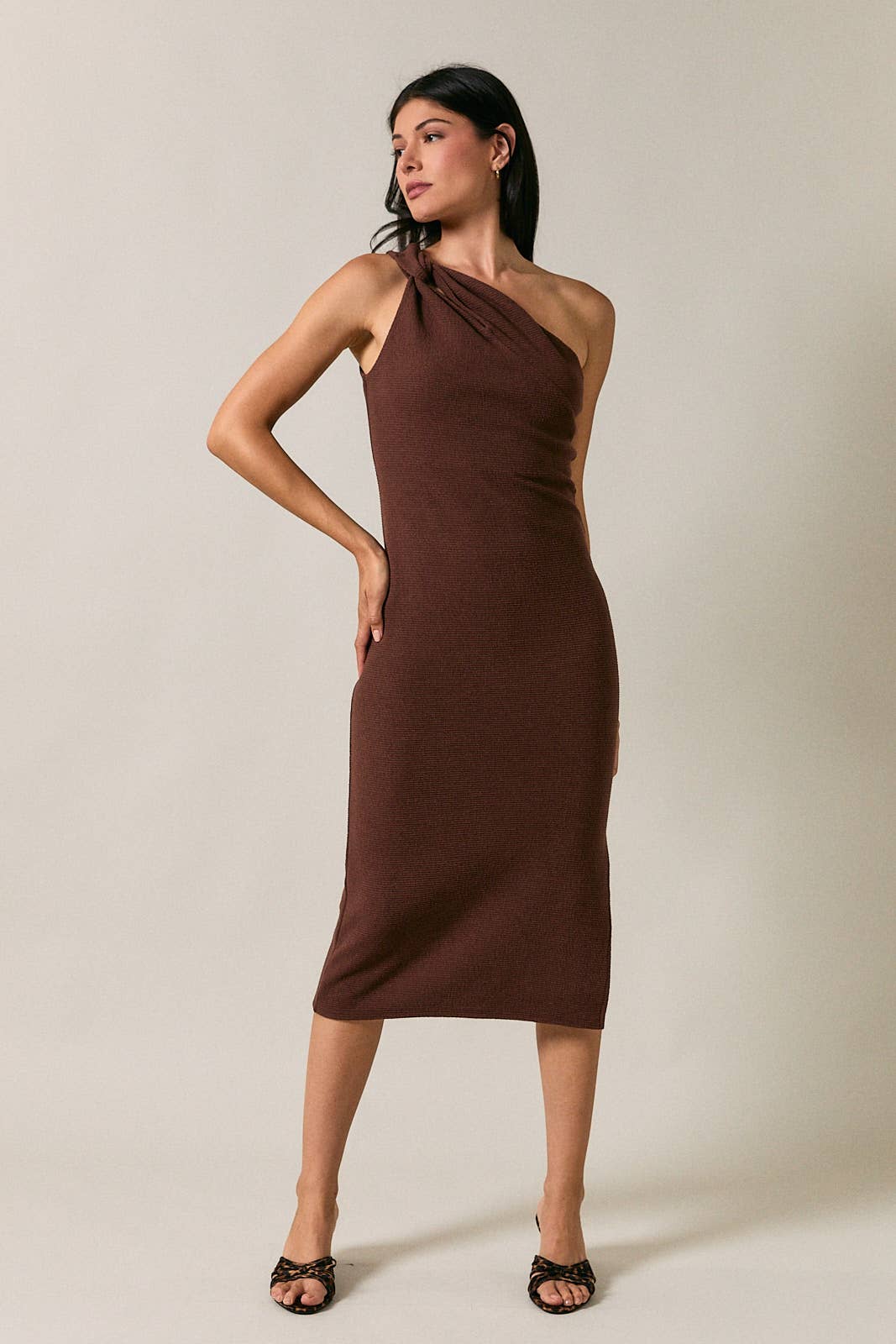 Asymmetric One Shoulder Cut Out Neckline Midi Dress Unisex T-shirt, Sweatshirt, Hoodie, Long Sleeve Tee - T-Shirt, Sweatshirt, Hoodie
