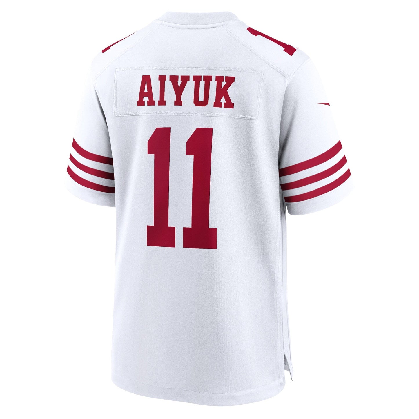 Brandon Aiyuk San Francisco 49ers Game Jersey - White football jersey product view 3