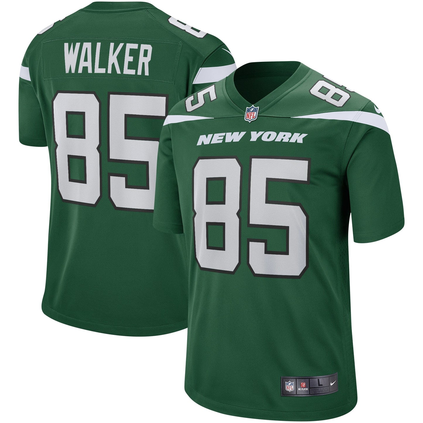 Wesley Walker New York Jets Game Retired Jersey - Gotham Green football jersey product view 1