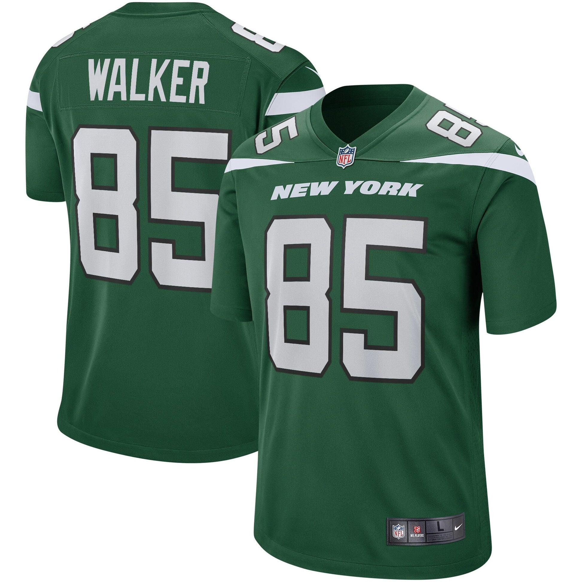 Wesley Walker New York Jets Game Retired Jersey - Gotham Green football jersey product view 1