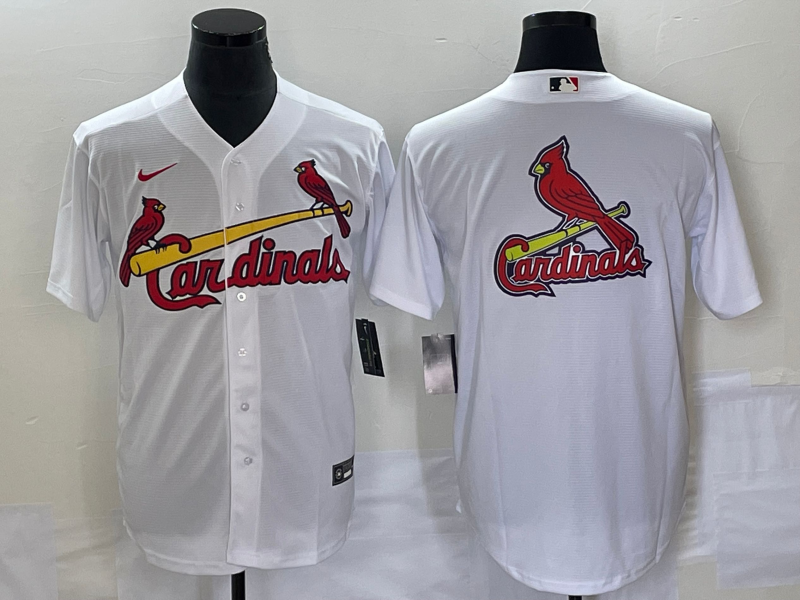 Men's St. Louis Cardinals White Home Replica Team Jersey1 baseball jersey product view 1