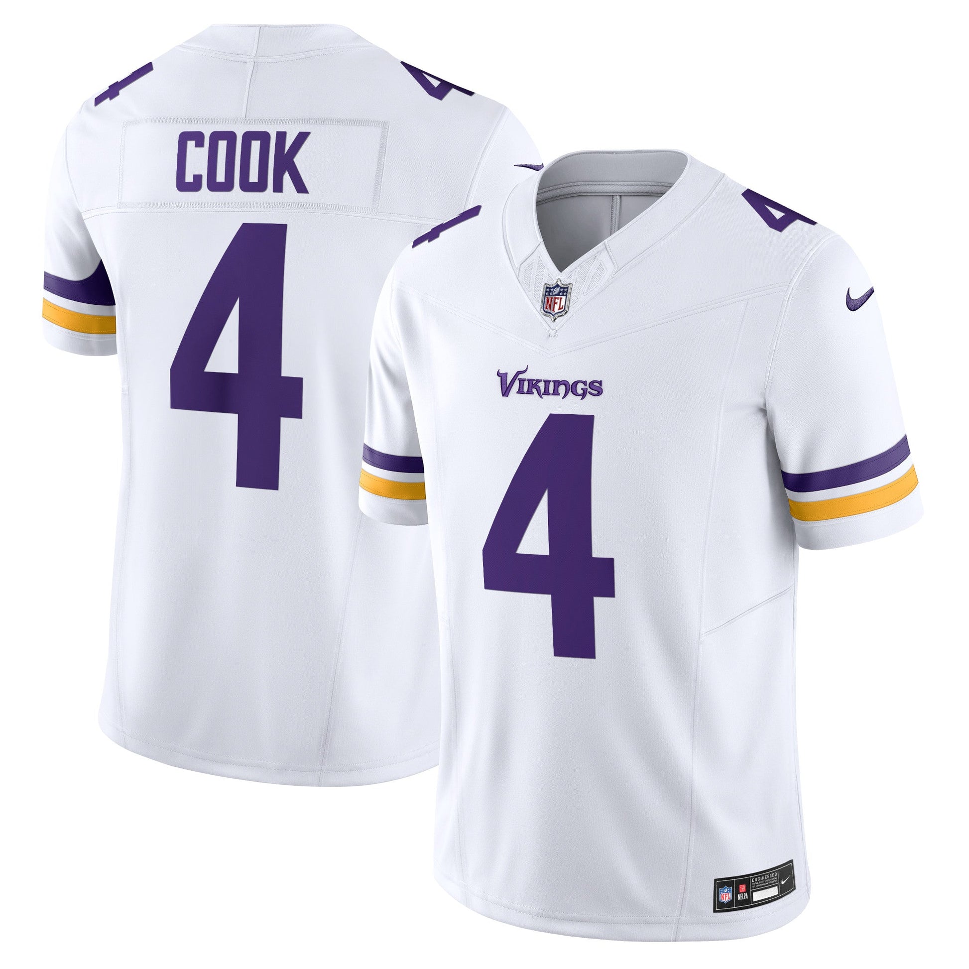 Dalvin Cook Minnesota Vikings Vapor F.U.S.E. Limited Jersey - White football jersey product view 1