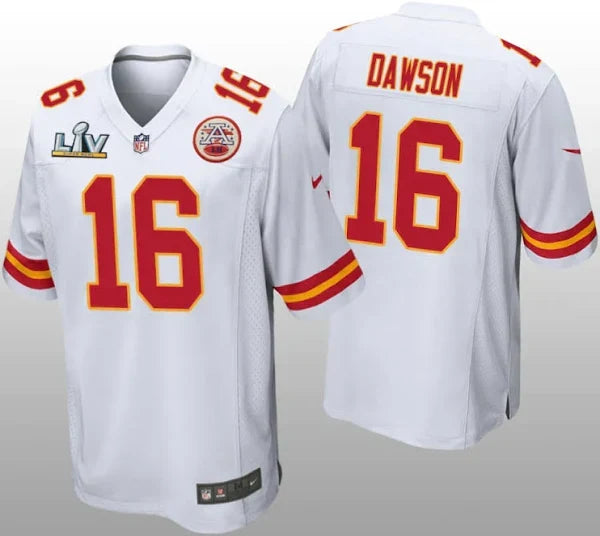 NFL Kansas City Chiefs Len Dawson White Game Jersey Super Bowl LV - Men's football jersey product view 1