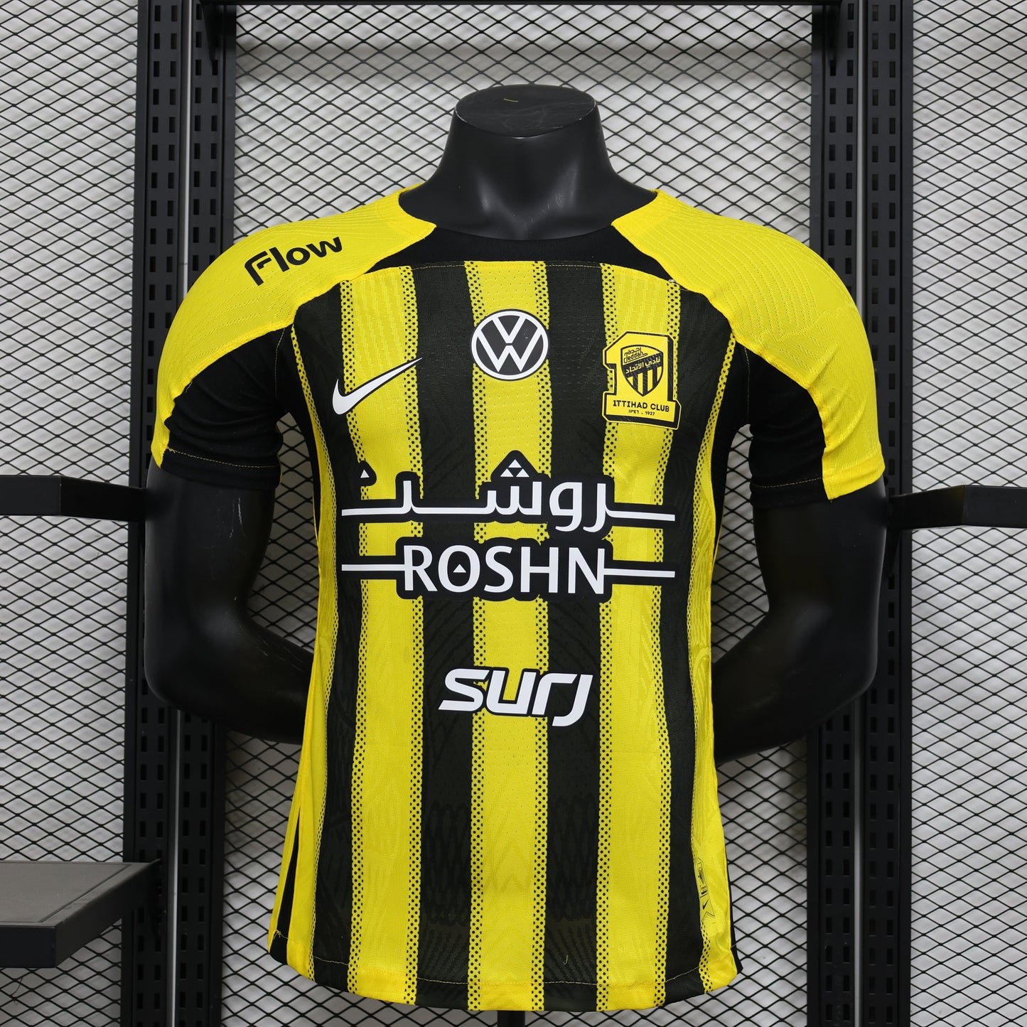 2026 Jeddah Union Yellow Home Player Version Jersey sports jersey product view 1