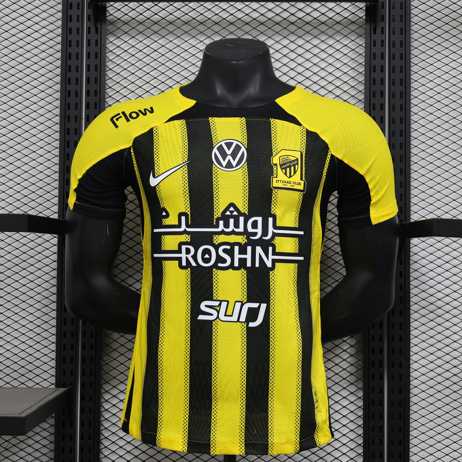 2026 Jeddah Union Yellow Home Player Version Jersey sports jersey product view 1