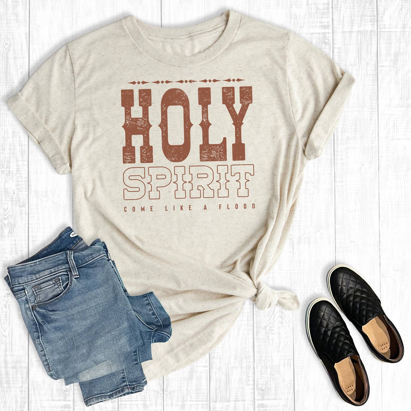 Western Faith Holy Spirit Graphic Tee Unisex T-shirt, Sweatshirt, Hoodie, Long Sleeve Tee - T-Shirt, Sweatshirt, Hoodie