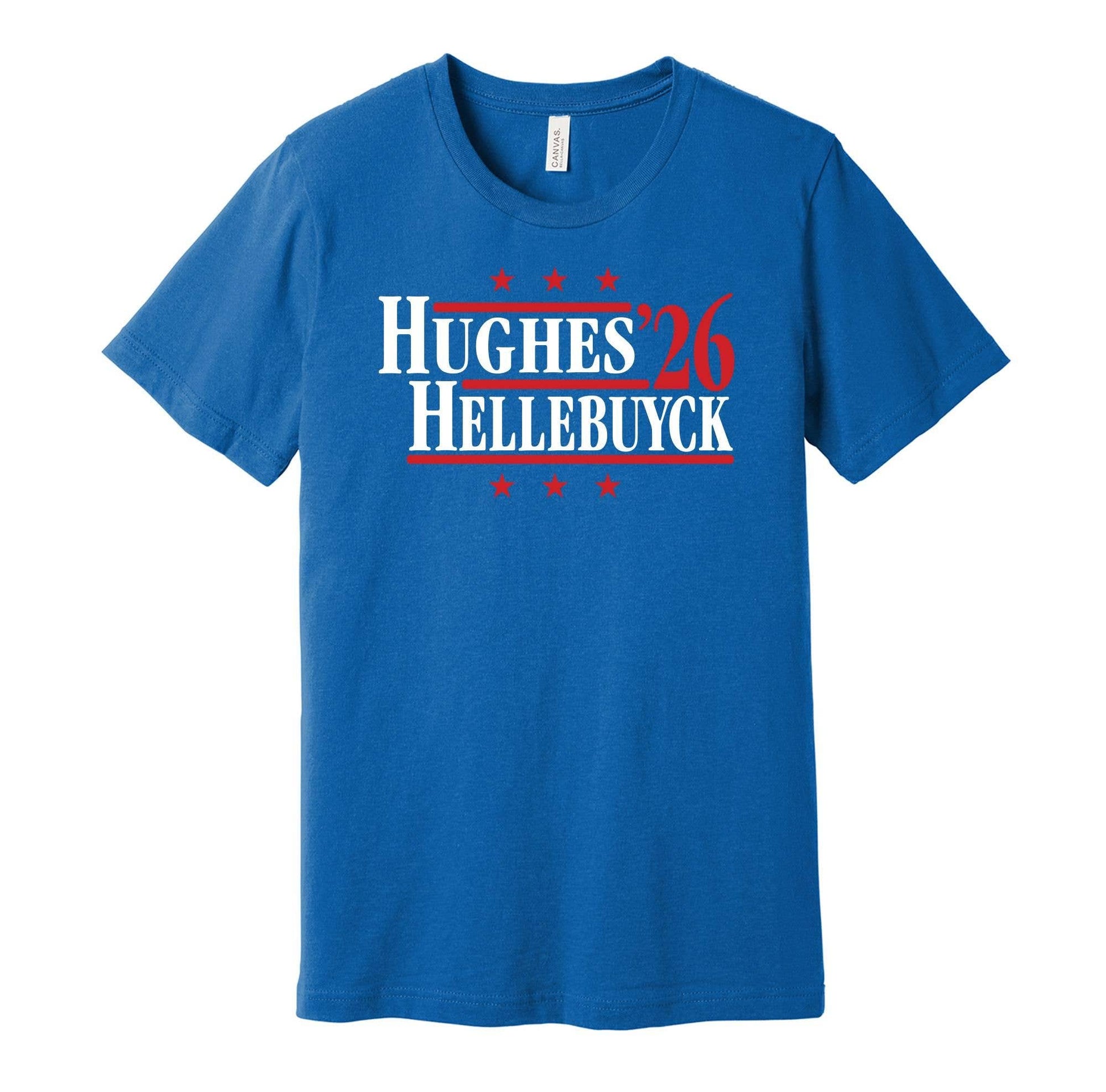 Hughes & Hellebuyck '26 - Team USA Retro Tee Unisex T-shirt, Sweatshirt, Hoodie, Long Sleeve Tee - T-Shirt, Sweatshirt, Hoodie