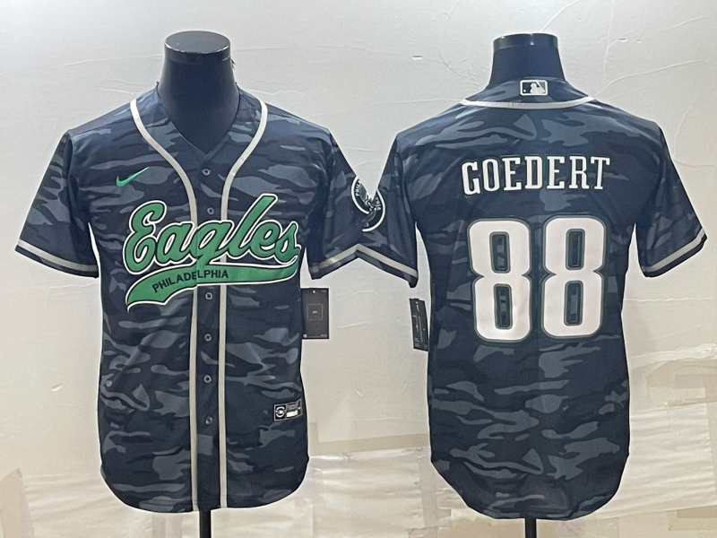 Men's Philadelphia Eagles Dallas Goedert Grey Camouflage Game Jersey Joint Edition football jersey product view 1