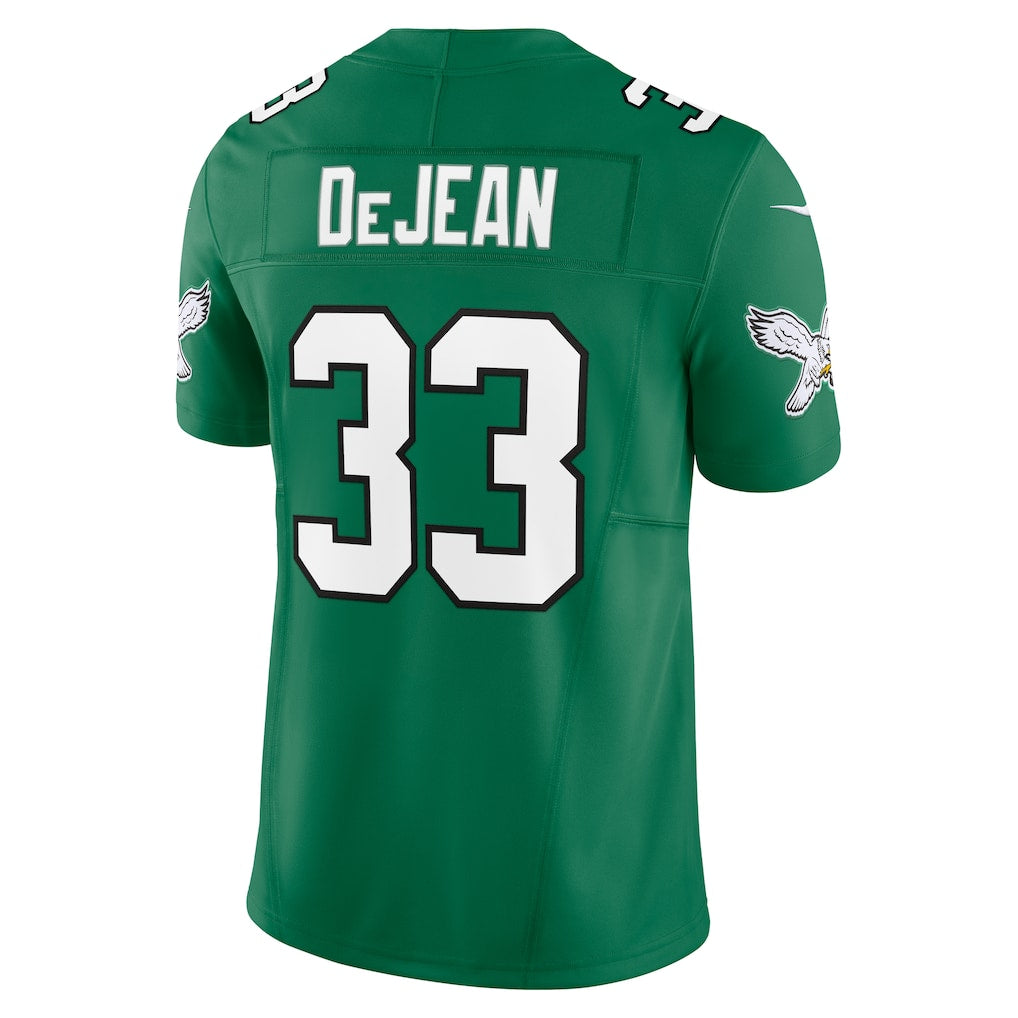 P.Eagles #33 Cooper DeJean Kelly Green Alternate 2 Vapor F.U.S.E. Limited Jersey football jersey product view 1