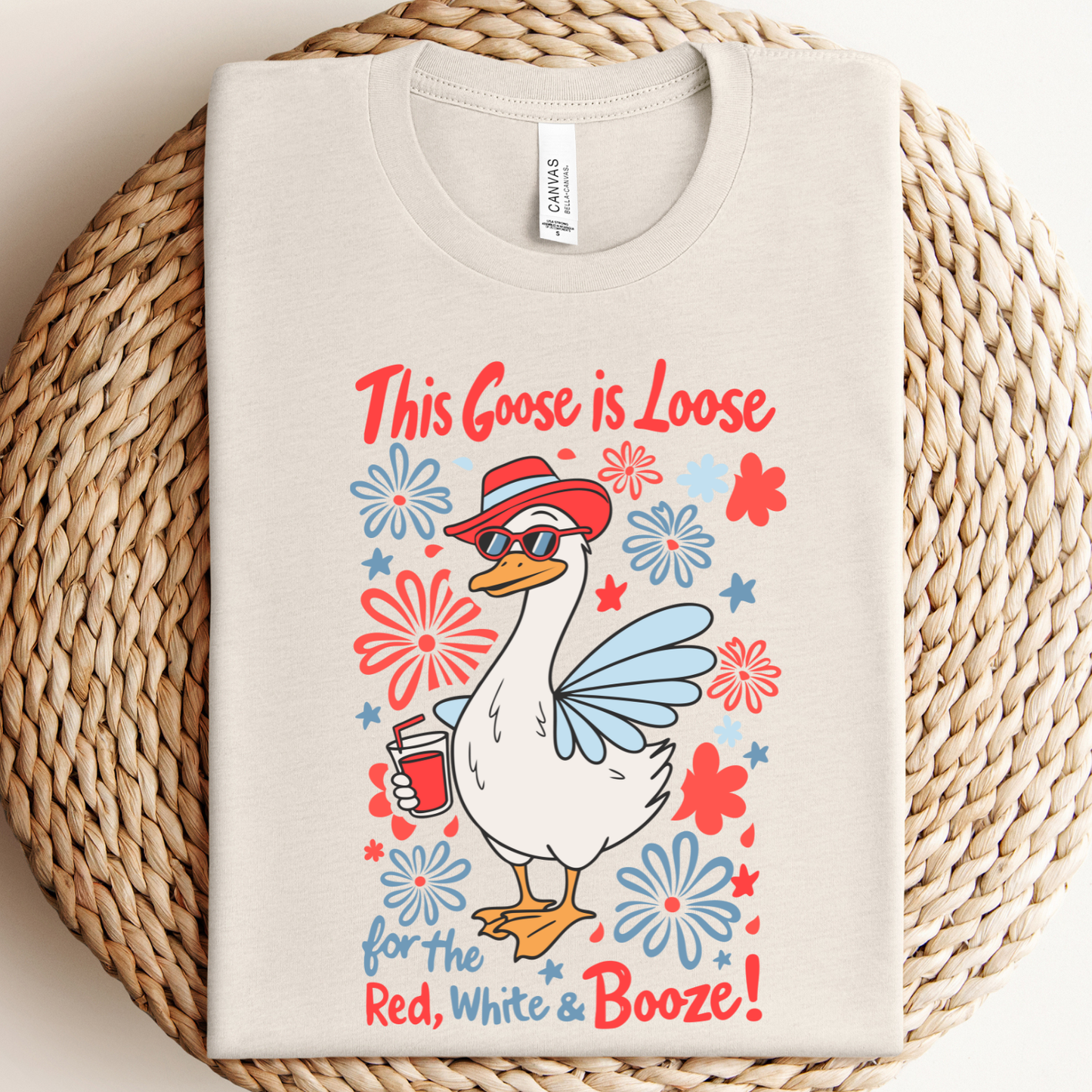 Silly Goose 4th of July Graphic Tee Unisex T-shirt, Sweatshirt, Hoodie, Long Sleeve Tee - T-Shirt, Sweatshirt, Hoodie