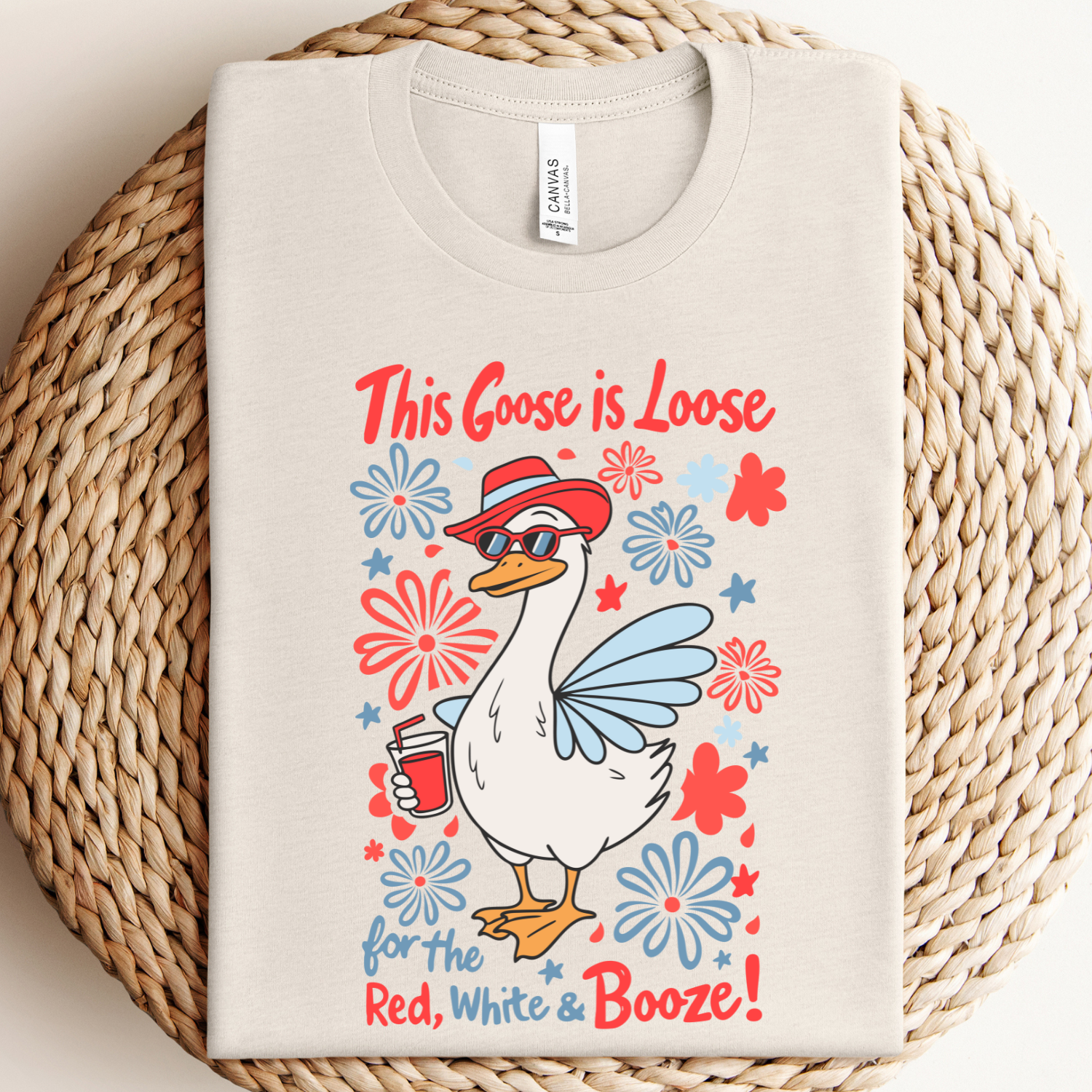 Silly Goose 4th of July Graphic Tee Unisex T-shirt, Sweatshirt, Hoodie, Long Sleeve Tee - T-Shirt, Sweatshirt, Hoodie