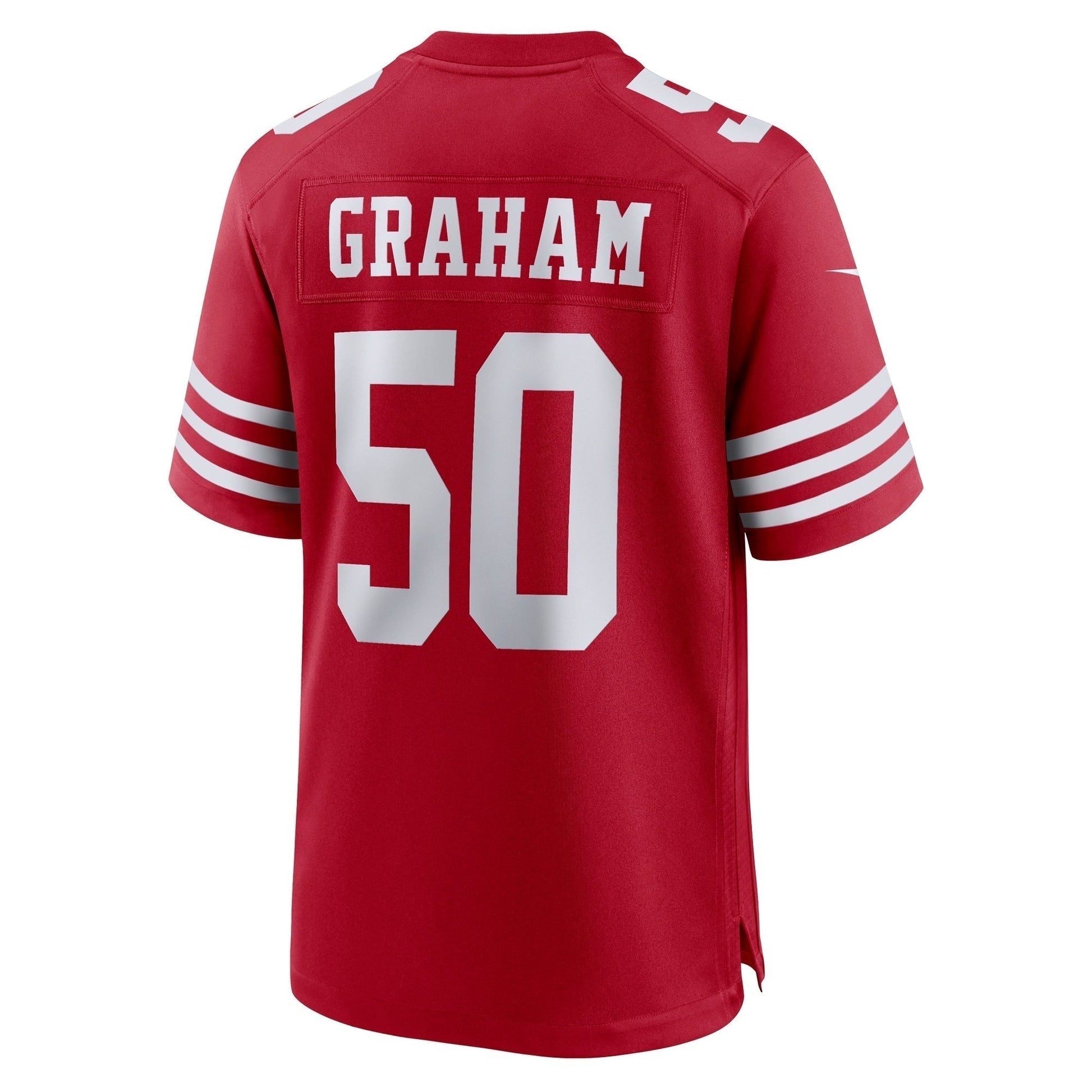 Jalen Graham San Francisco 49ers Team Game Jersey - Scarlet football jersey product view 3