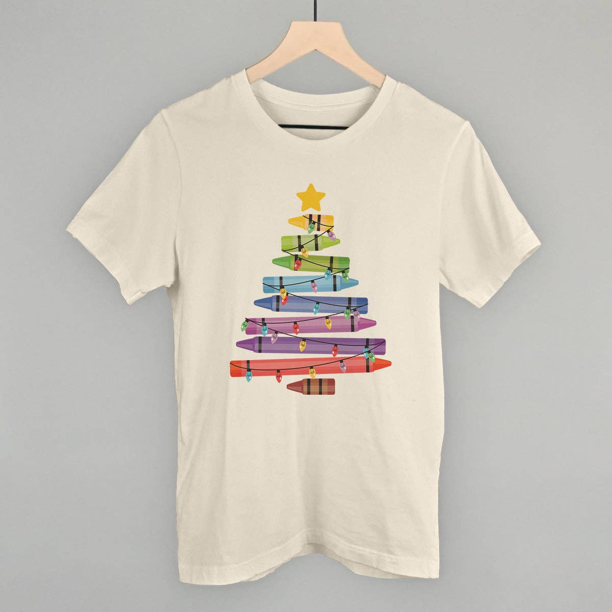Crayon Christmas Tree Unisex T-shirt, Sweatshirt, Hoodie, Long Sleeve Tee - T-Shirt, Sweatshirt, Hoodie