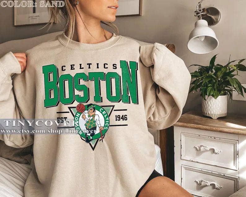 Boston Basketball Crewneck Sweatshirt, Best Vintage Fan Gift Unisex T-shirt, Sweatshirt, Hoodie, Long Sleeve Tee - T-Shirt, Sweatshirt, Hoodie