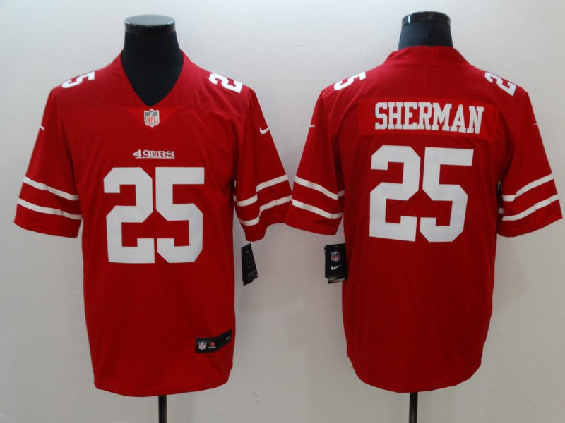Men's San Francisco 49ers Richard Sherman Red Game Jersey football jersey product view 1