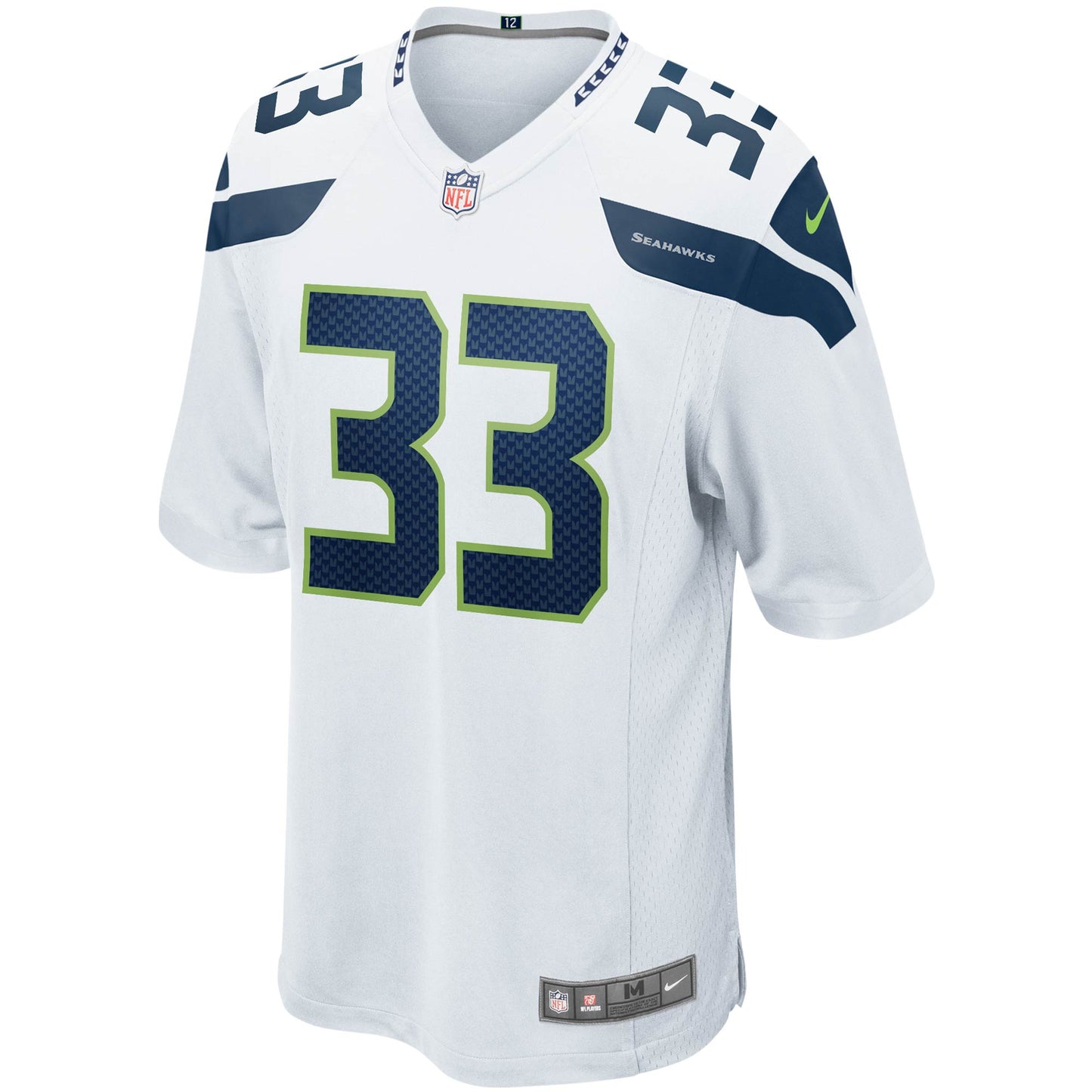 Jamal Adams Seattle Seahawks Game Jersey - White football jersey product view 2