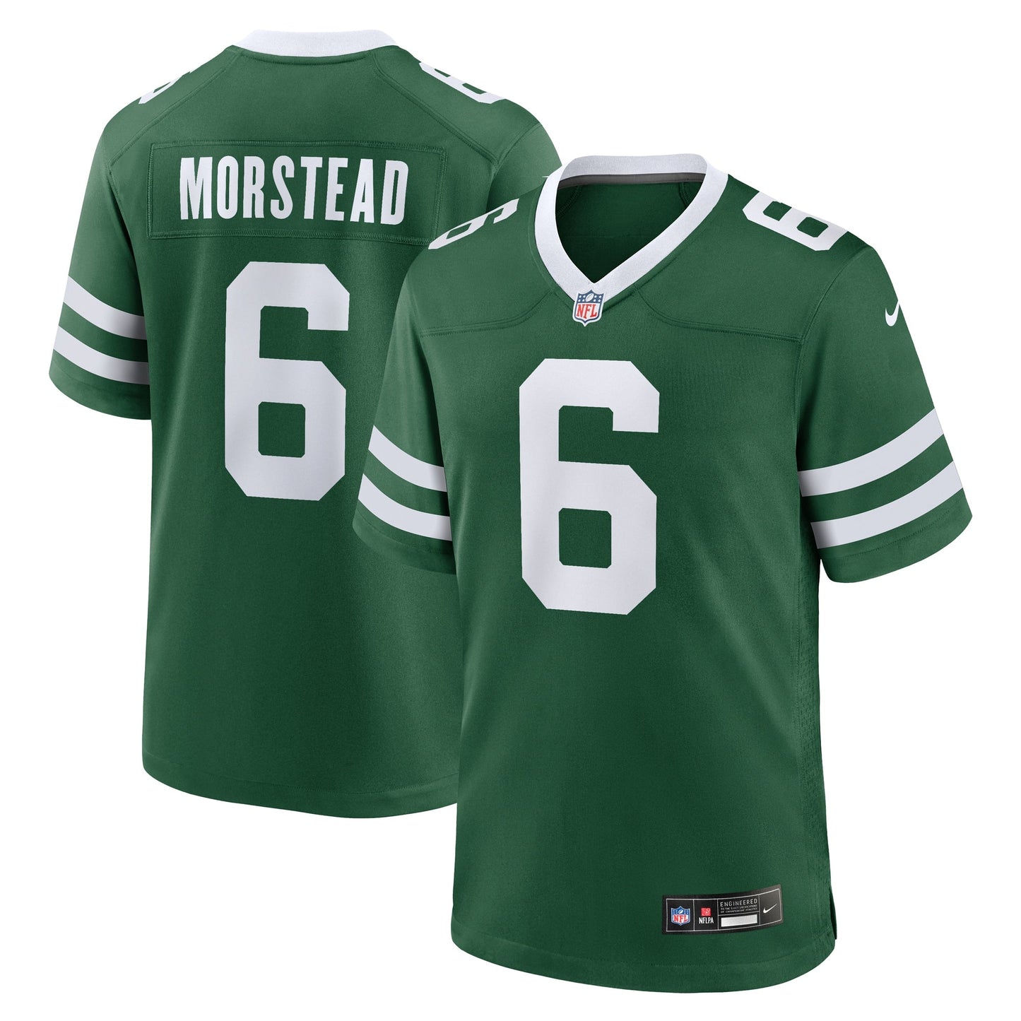Thomas Morstead New York Jets Team Game Jersey - Legacy Green football jersey product view 1
