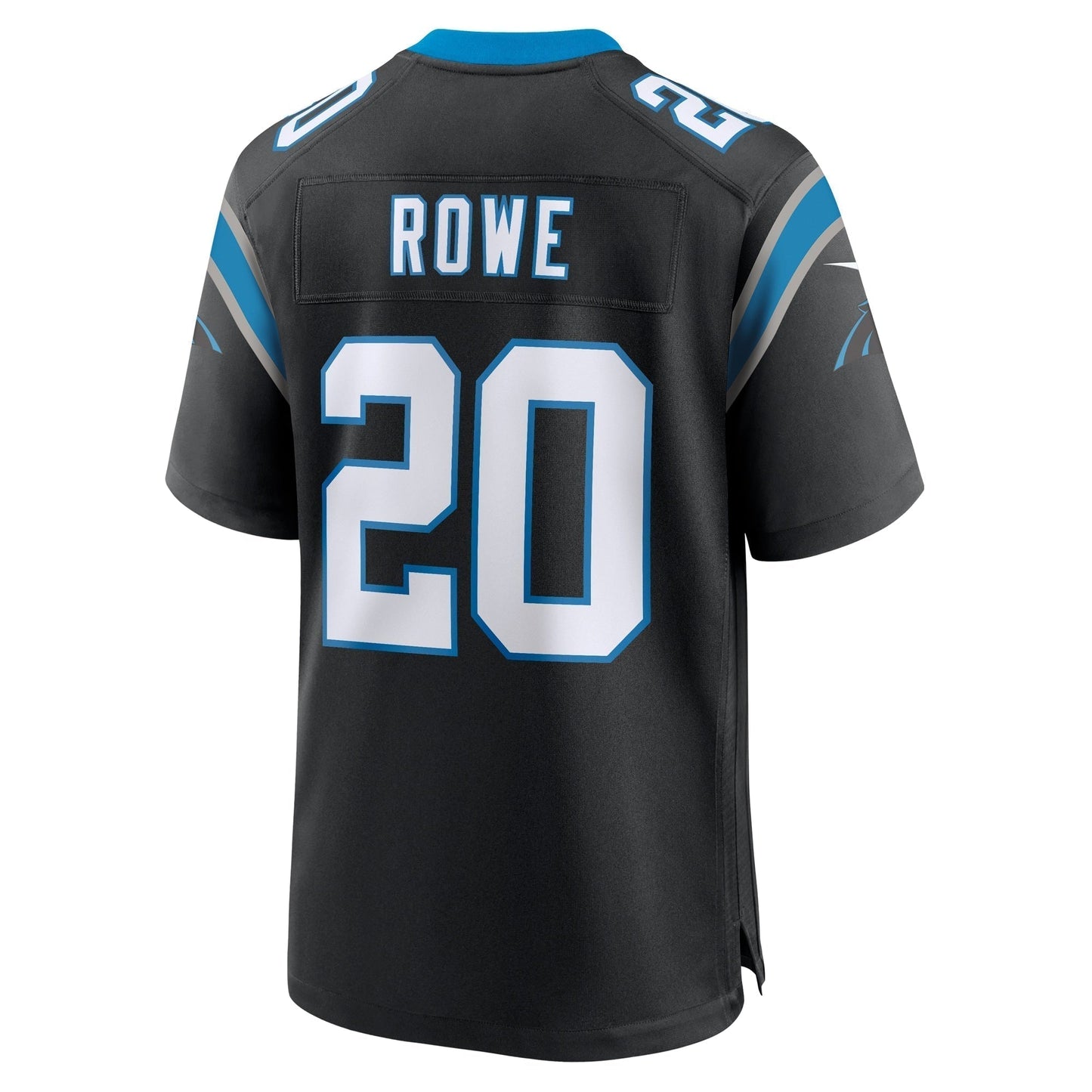 Eric Rowe Carolina Panthers Game Jersey - Black football jersey product view 3
