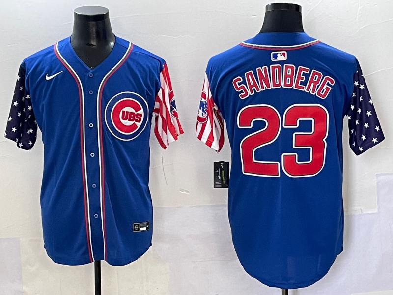 Men's Chicago Cubs Ryne Sandberg Royal Alternate Limited Player Jersey baseball jersey product view 1