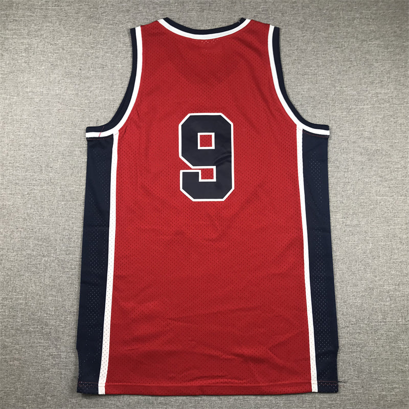 1984 Olympics #9 red jersey sports jersey product view 3