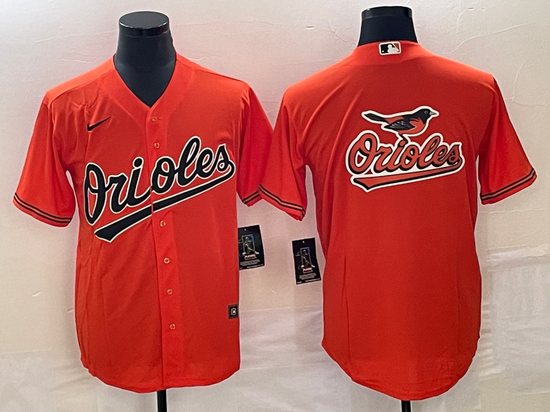 Men's Baltimore Orioles Orange Alternate Replica Team Jersey baseball jersey product view 1