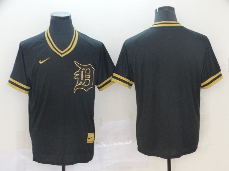 Men's Detroit Tigers Black Blank Replica Jersey1 baseball jersey product view 1