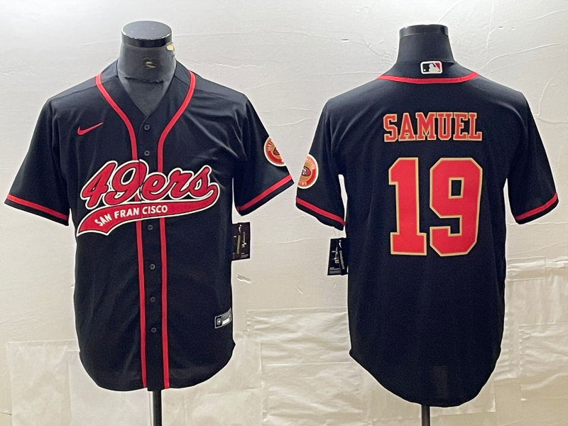 Men's San Francisco 49ers Deebo Samuel Black Fashion Jersey Joint Edition football jersey product view 1