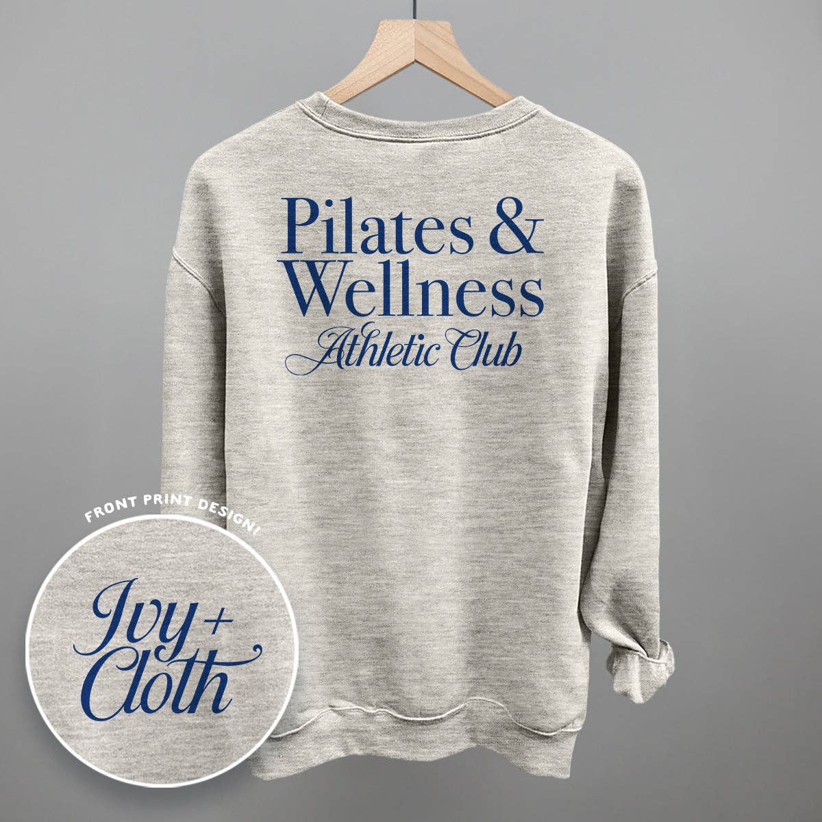 Pilates & Wellness Athletic Club (Back Print) Unisex T-shirt, Sweatshirt, Hoodie, Long Sleeve Tee - T-Shirt, Sweatshirt, Hoodie