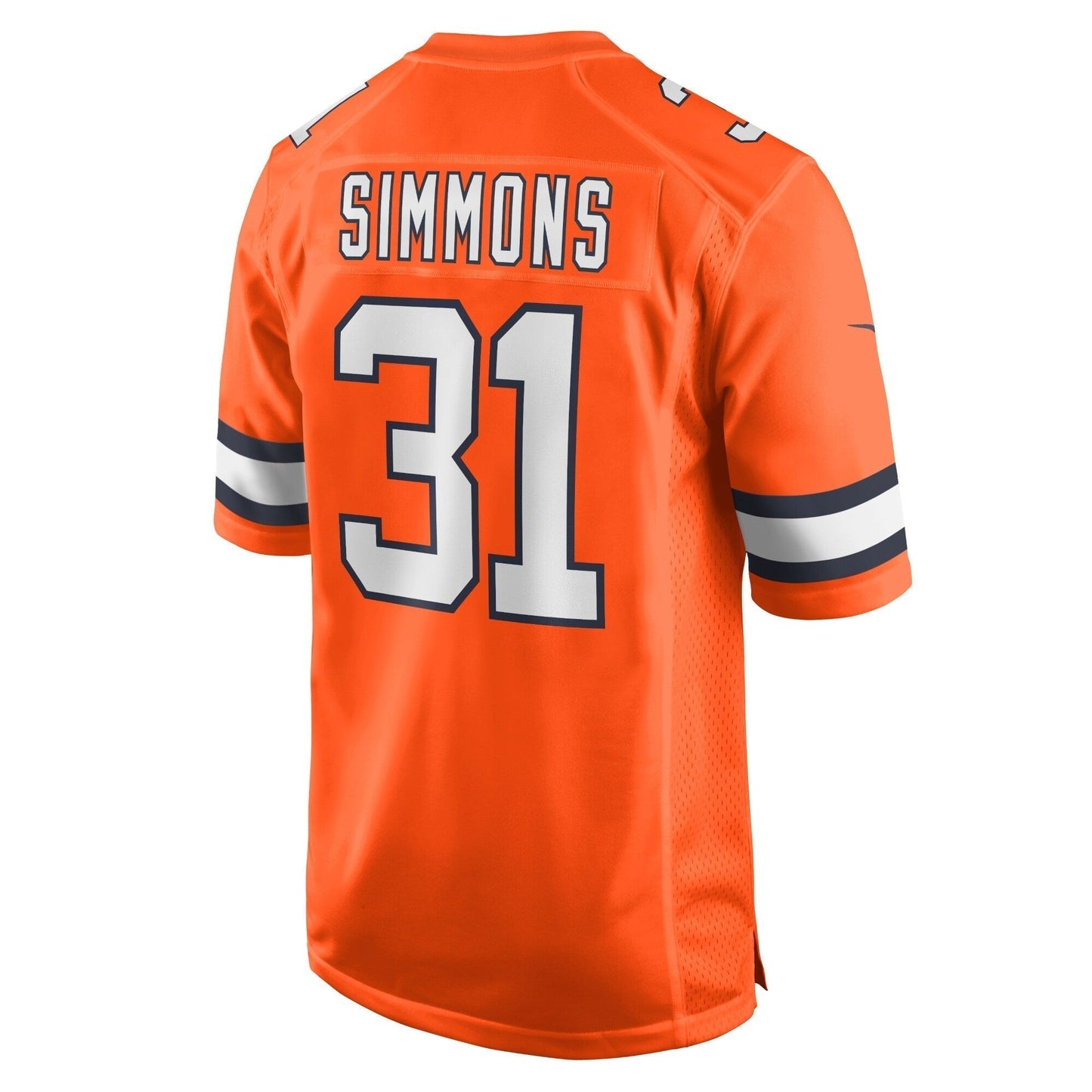 Justin Simmons Denver Broncos Alternate Game Jersey - Orange football jersey product view 3